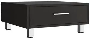 Beijing Coffee Table, One Drawer, Four Legs  -Black