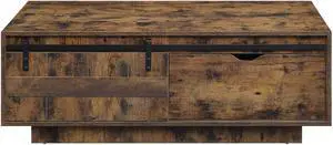 Bellarosa Rustic Oak Finish Coffee Table