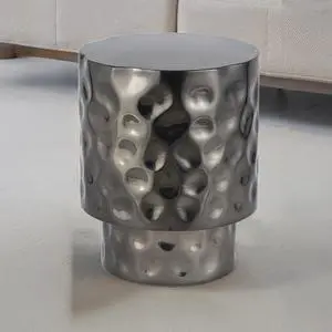 ET-90-30-16 END Table Modern Style Table made with Metal in Nickel(NJ Inventory)