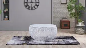 T3502-32 Round Coffee Table in White      same as G150108431  (NJ inventory)