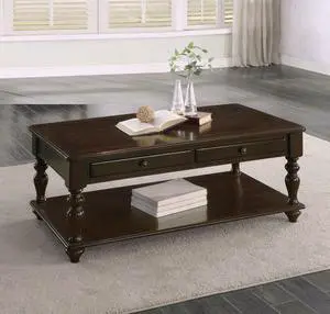 Modern Traditional Style Cocktail Table Lift Top Storage Shelf Espresso Finish Living Room Furniture 1pc
