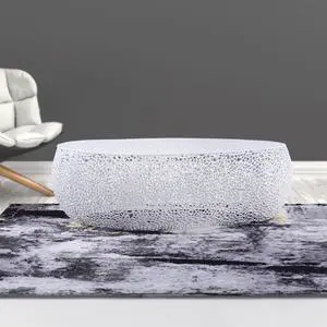 T3601-50 Oval Coffee Table White      same as  G150108427  (NJ inventory)