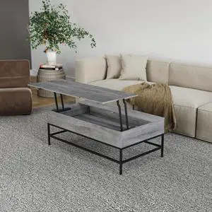 T1105-05 Gray Lift Top Coffee Table