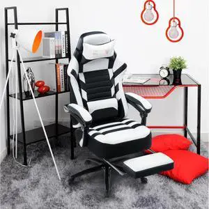 Seat Height Adjustable Swivel Racing Office Computer Ergonomic Video Game Chair