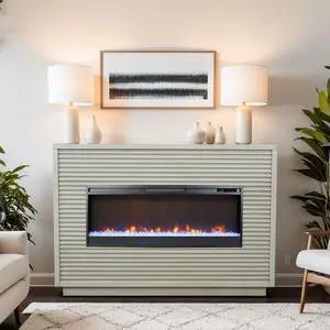 62 inch Fireplace Mantel, Sandstone Finish