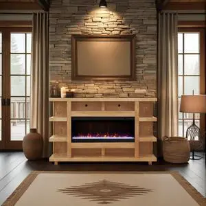 Laurel Canyon 72 inch Fireplace Mantel, Minimal Assembly, Natural Finish