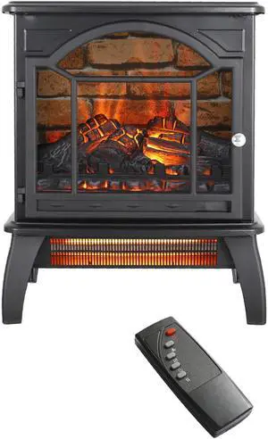 18 inch 3D  Flame Electric Infrared Quartz Fireplace Stove with remote control