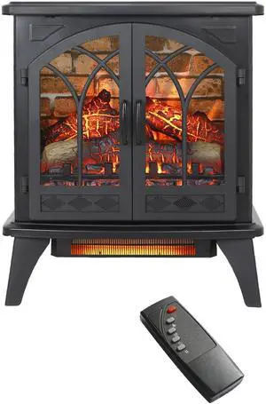 24 inch 3D  Flame Electric Infrared Quartz Fireplace Stove with remote control