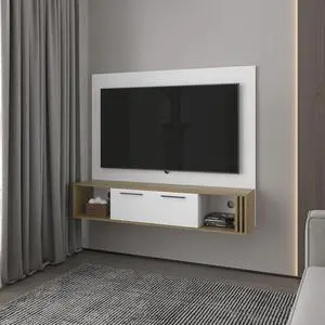Louisburg Entertainment Center, White/Macadamia