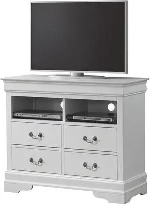 Charming White Media Storage Unit