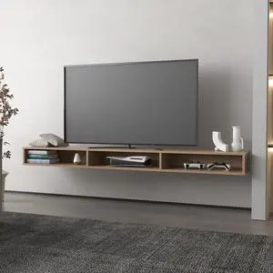 Manter Wall-Mounted Tv Stand, Living Room, Macadamia