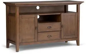 Redmond - Tall TV Media Stand - Rustic Natural Aged Brown