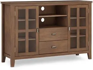 Artisan - Tall TV Media Stand - Rustic Natural Aged Brown