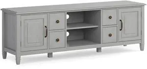 Connaught - 72" Wide TV Stand - Fog Grey