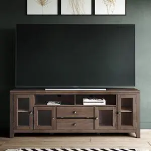 Cosmopolitan - 72" Wide TV Media Stand - Farmhouse Brown