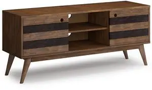 Clarkson - Low TV Stand - Rustic Natural Aged Brown