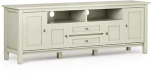 Warm Shaker - 72" TV Media Stand - Antique White