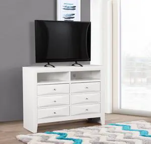 Marilla G1570-TV2 Media Chest , White