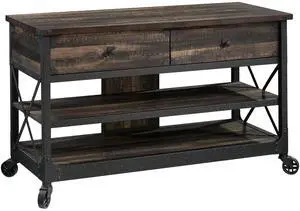 TV Stand, For TVs up to 52", Brown finish
