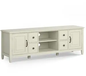 Connaught - 72" Wide TV Stand - Antique White