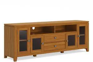 Cosmopolitan - 72" Wide TV Media Stand - Light Golden Brown