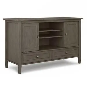 Warm Shaker - TV Media Stand - Farmhouse Grey