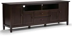 Warm Shaker - 72" TV Media Stand - Tobacco Brown