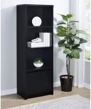 Sloat Black 3-shelf Media Tower Entertainment Pier