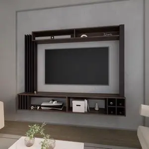 Wenge Entertainment Center with Storage Wine