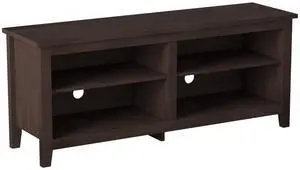 Classic Open-Storage TV Stand for TVs up to 65 - Espresso