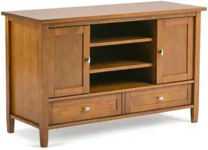 Warm Shaker - TV Media Stand - Light Golden Brown