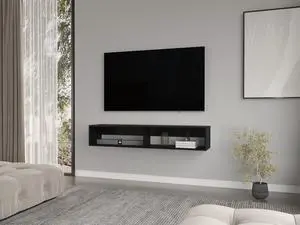 Floating Tv Stand Moore, Living Room, Black