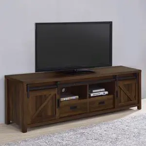Madra Dark Pine 2-Door Engineered Wood TV Stand