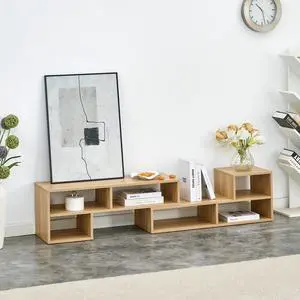 2 Pieces Cube TV Stand,Free Combination Gaming Entertainment Center Media Stand,Open Storage Bookcase Shelf for Living Room,2 Shelf Bookcase L-Shaped TV Console Stand,with Dimensions of 47.2*12*13.4.