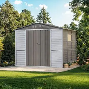 8*8FT Iron-Wood Combination Tool Shed  A Perfect Blend of Nature and Functionality