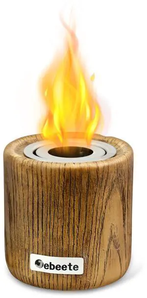 Portable Tabletop Mini Ethanol Fire Pit Bowl Fireplace, Wick Included, Indoor, Outdoor Use