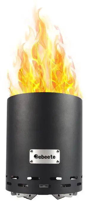 10 in. H Smokeless Tabletop Fire Pit, Mini Tabletop Fireplace for Patio and Outdoor Camping