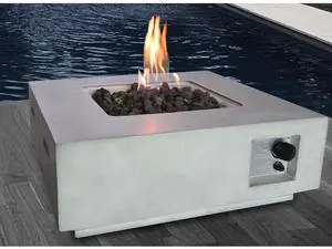 Fiber Reinforced Concrete Propane Gas Fire Pit table