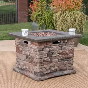 STONEWALL 32 SQUARE PROPANE FIRE PIT.