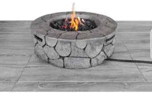 9'' H x 28'' W Fiber Reinforced Concrete Outdoor Fire pit