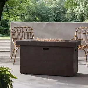CUSTER 45'RECTANGULAR  MGO FIRE PIT  - 50,000 BTU