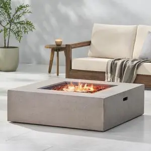 50 000 BTU SQUARE MGO FIRE TABLE TANK OUTSIDE