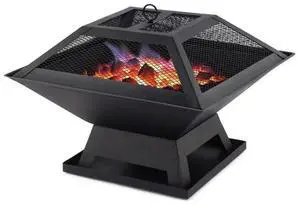 Square Small Fire Pit BBQ Party Portable Fire Pit