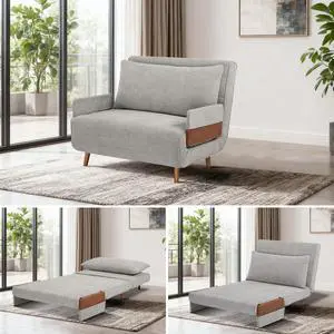 Sven Sofa Bed 3 in 1 Upholstered Accent Chair Bed-Convertible Sleeper Sofa Chair