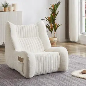 Bean Bag Chair for Adults with Armrests - Oversized Comfy Beanbag Lounge Lazy Floor Sofa Accent Chair for Living Room, Bedroom