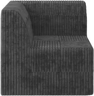 Corner sofa Compressed Sectional Sofa Modern Minimalist Style Corduroy Couch, Sleeper Sofa for Living Room, Bedroom, Comfy Compressed Sofa Couch Space-Efficient Design-GRAY