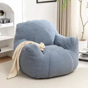 Bean Bag Chair with Filler, Bean Bag Sofa with Tufted Soft Stuffed Filling, Fluffy and Lazy Sofa, Comfy Cozy BeanBag Chairs with Memory Foam for Dorm, Apartment, Living Room