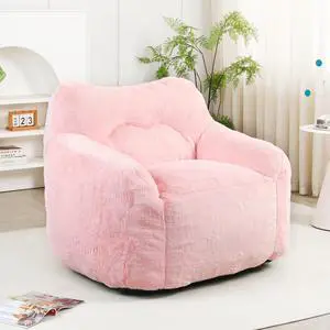 Bean Bag Chair, Bean Bag Sofa Chair with Armrests Stuffed High-Density Foam, Lazy Sofa Comfy Chairs BeanBag Chair for Adults in Living Room,Bedroom Reading