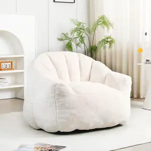 Bean Bag Chair, Bean Bag Sofa Chair with Armrests Stuffed High-Density Foam, Lazy Sofa Comfy Chairs BeanBag Chair for Adults in Living Room,Bedroom Reading