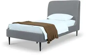 Twin Bed in Gray and Black Twin Bed in Gray and Black